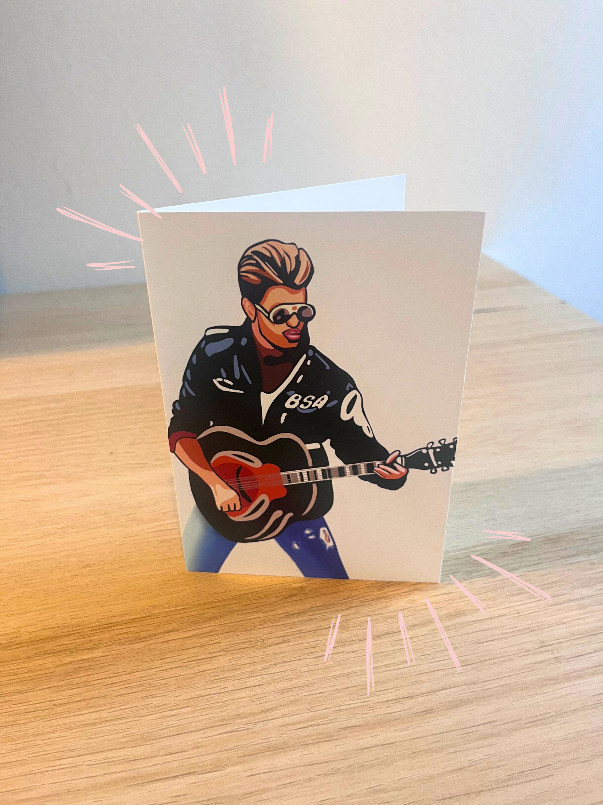 George Michael | Blank Greetings Card
