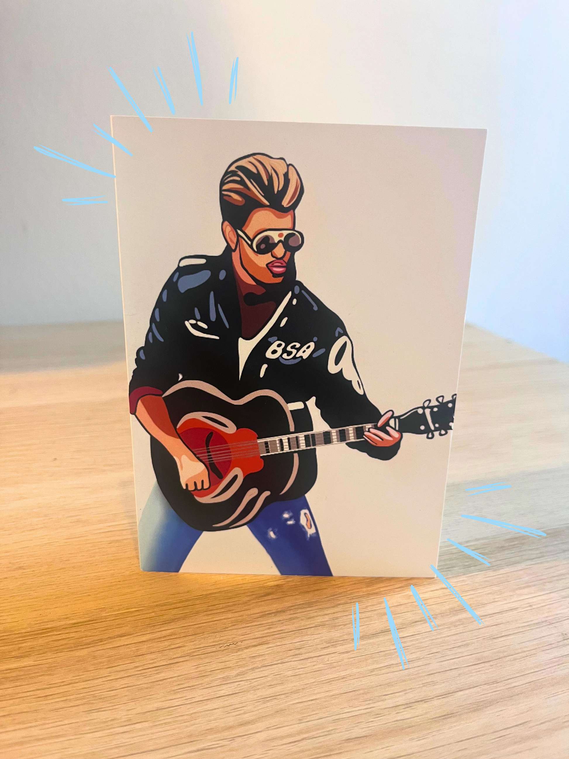 George Michael | Blank Greetings Card