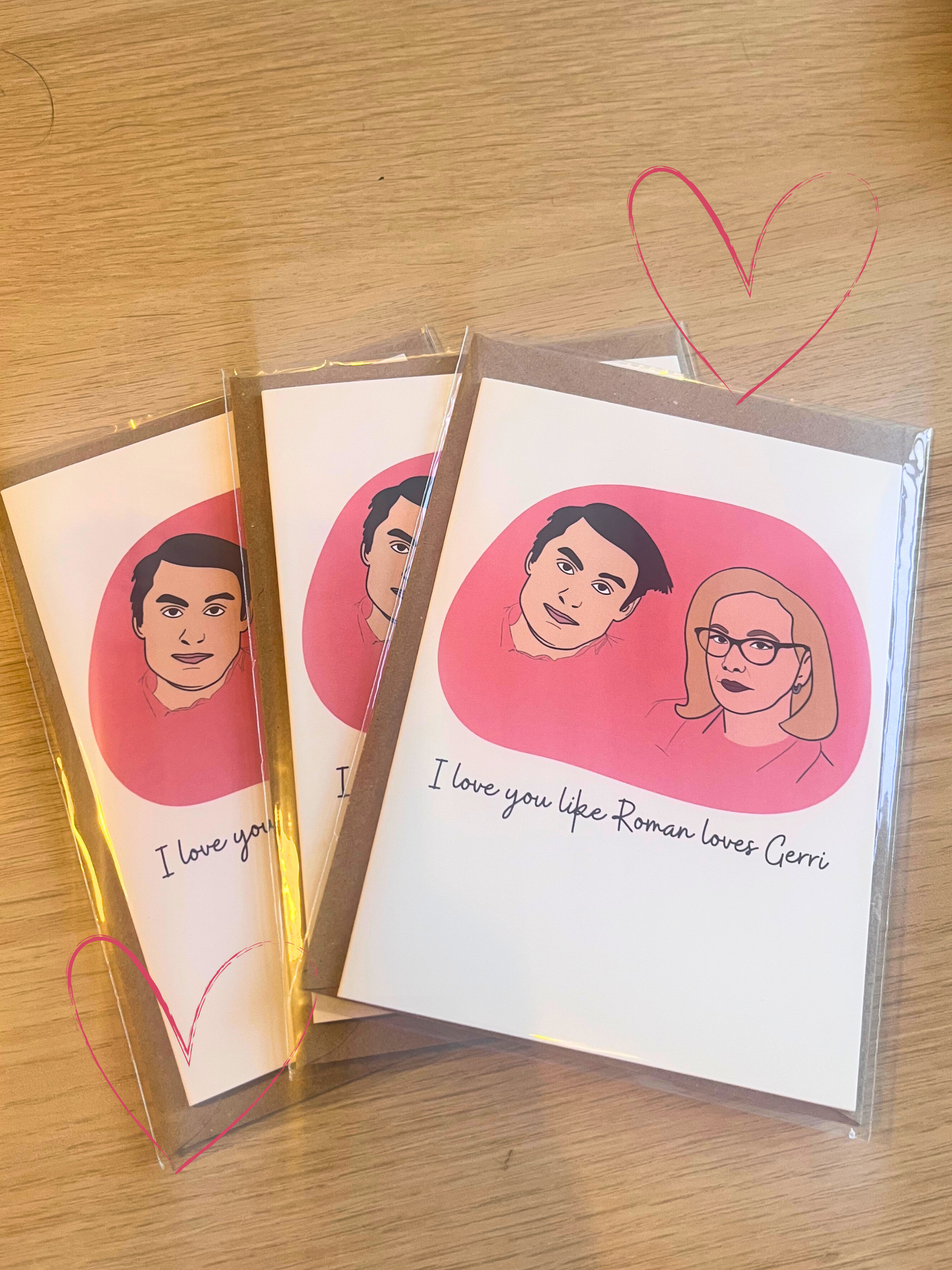 I love you like Roman loves Gerri | Succession | Valentines Anniversary Card