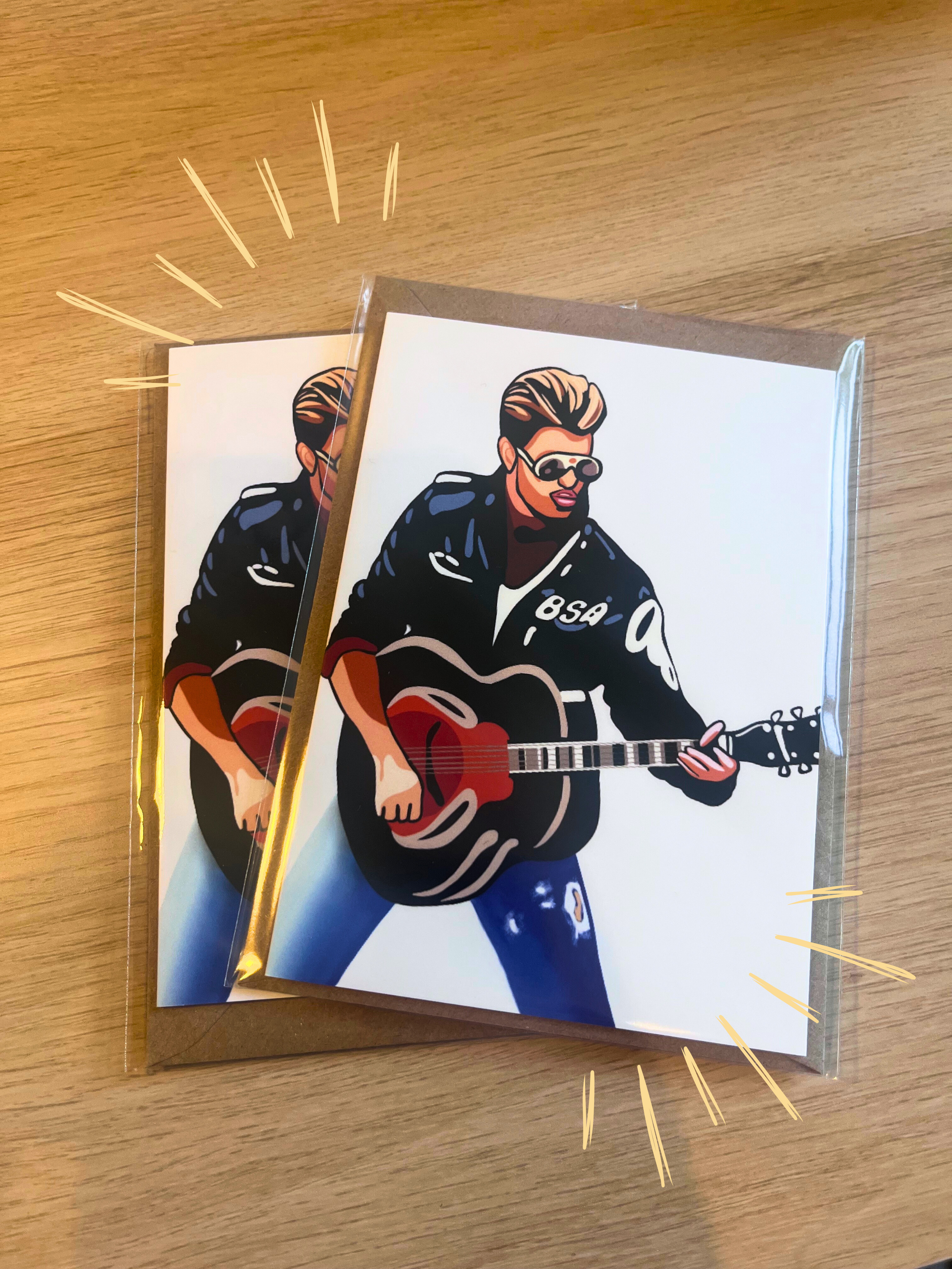 George Michael | Blank Greetings Card