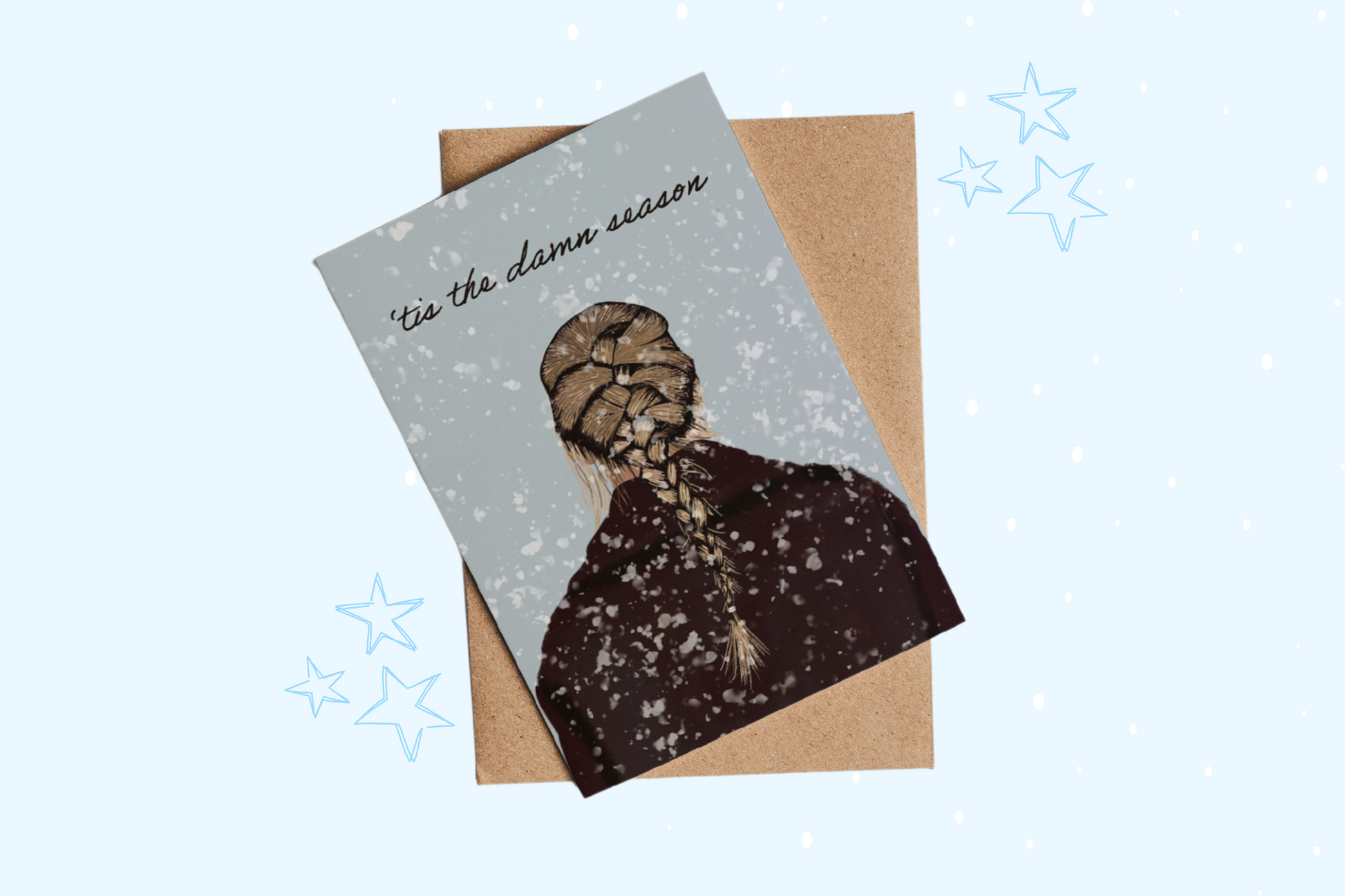 ‘Tis the Damn Season Christmas Card– Evermore Inspired