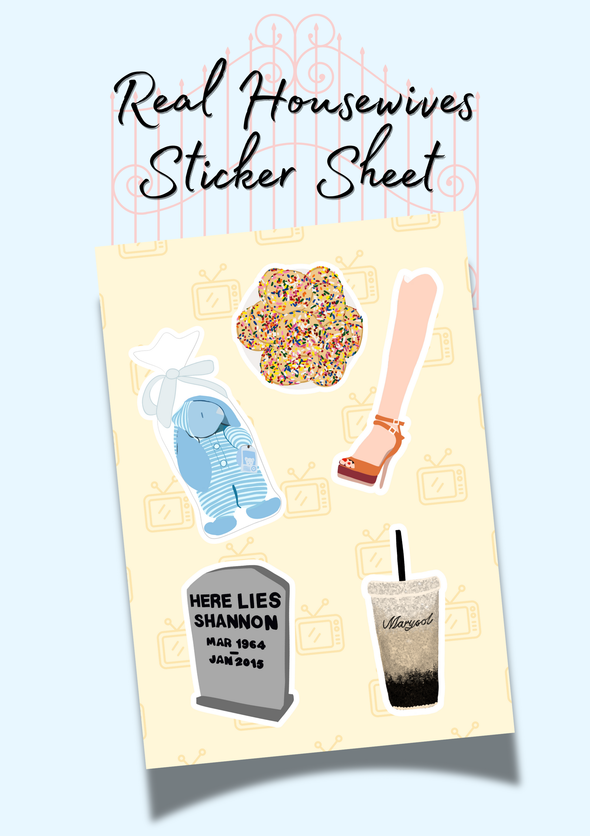Real Housewives Sticker Sheet - Bravo Icons Edition