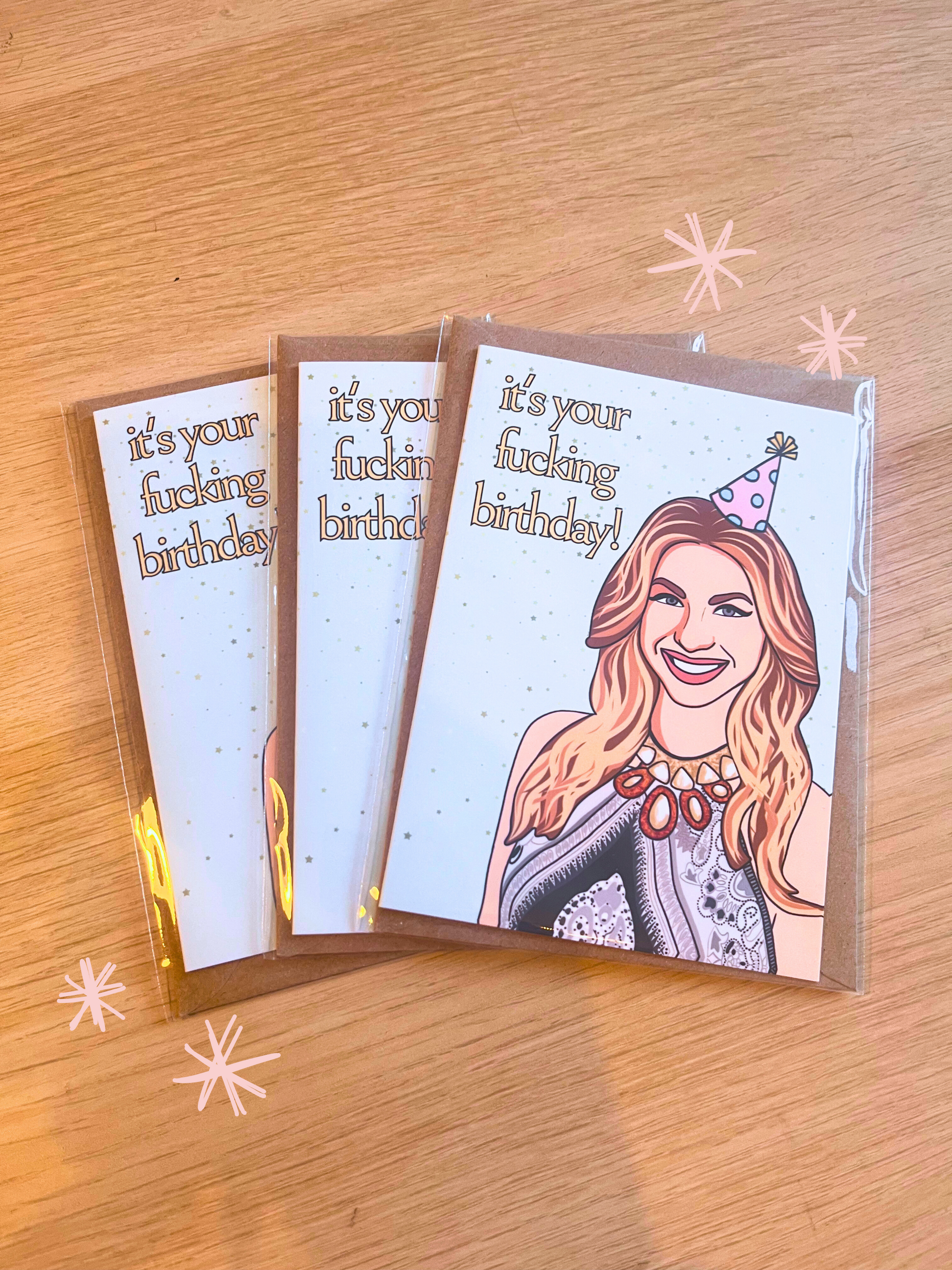 It's your F***ing Birthday! | Stassi-inspired Blank Greetings Card | Bravo's VPR