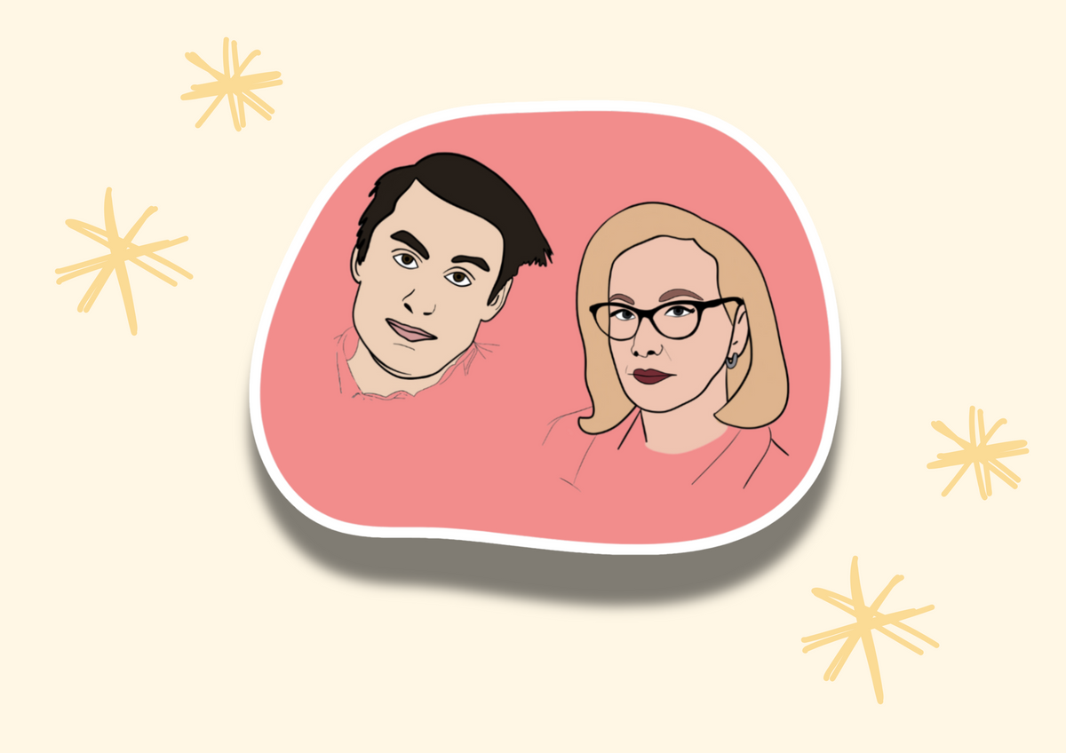 Roman and Gerri Succession Sticker